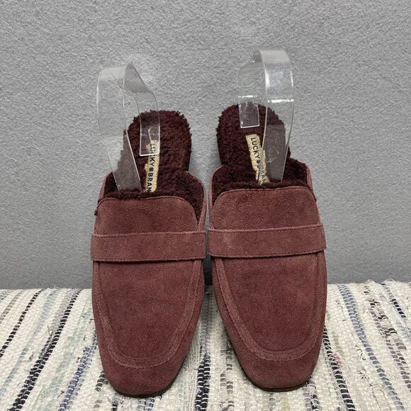 Lucky Brand Womens Suede Slip-On Mules Size 9 - Picture 2 of 7
